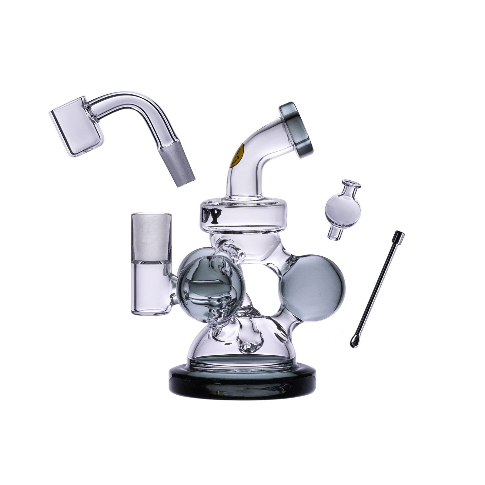 Premium Vector  Glass bong for smoking weed. hand drawn trendy