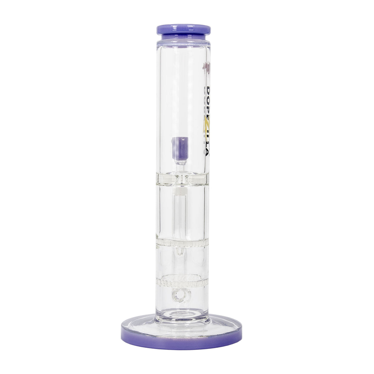 Straight Tube  Honeycomb Percolator Glass Bong | Cerberus
