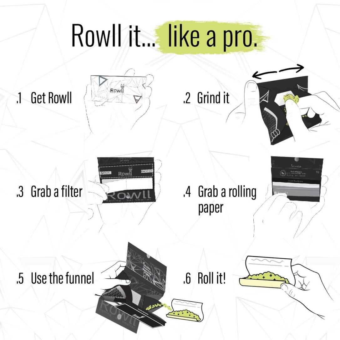 ROWLL Organic Hemp all in 1 Rolling Kit