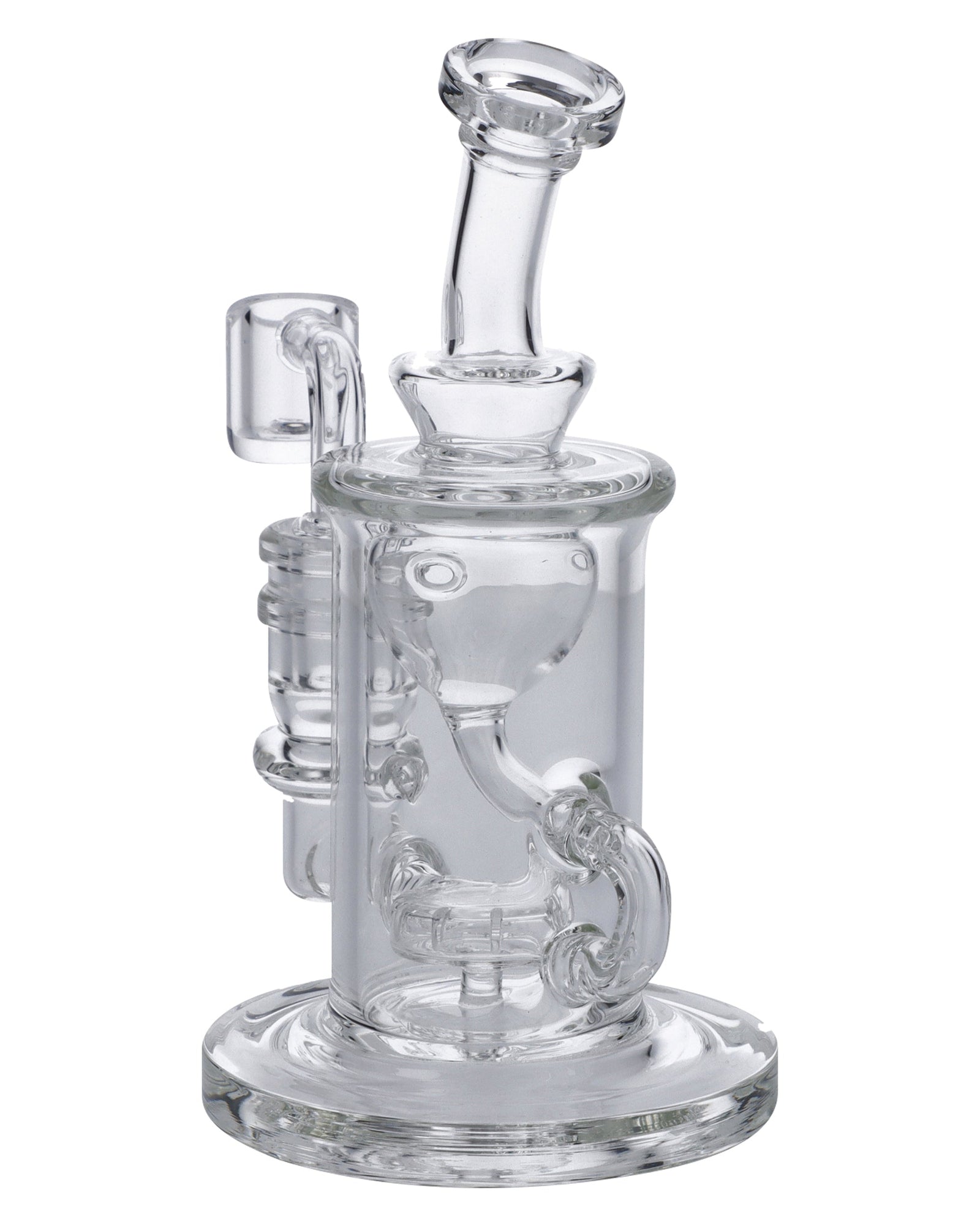 6” Dab Rig Inline Perc Funnel Recycle Valiant