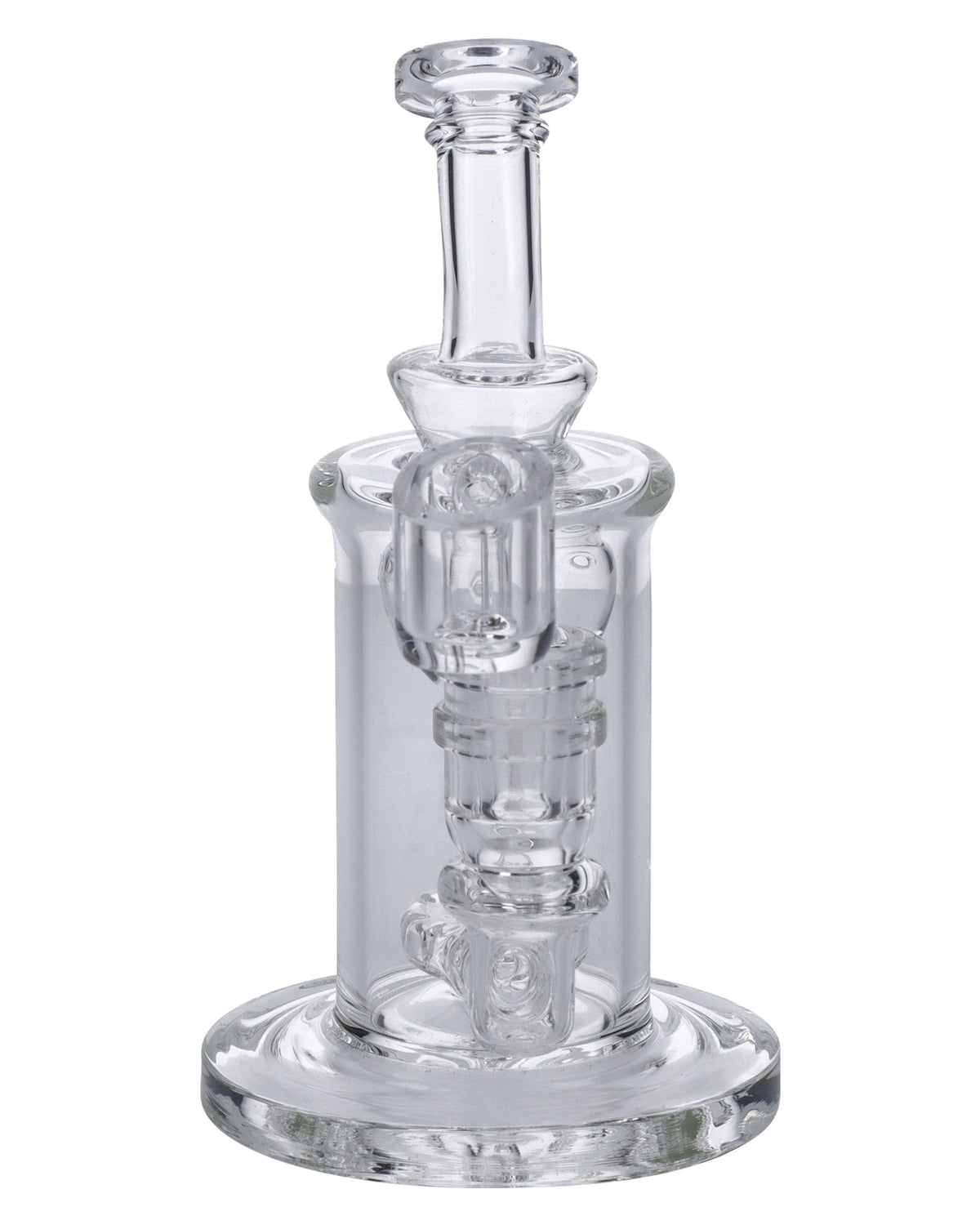 6” Dab Rig Inline Perc Funnel Recycle Valiant