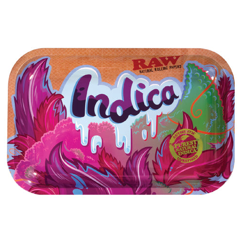 Small - Metal Rolling Tray Indica RAW