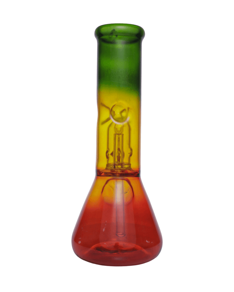 Rasta Mini Beaker Bong | World of Bongs Online Smoke Shop