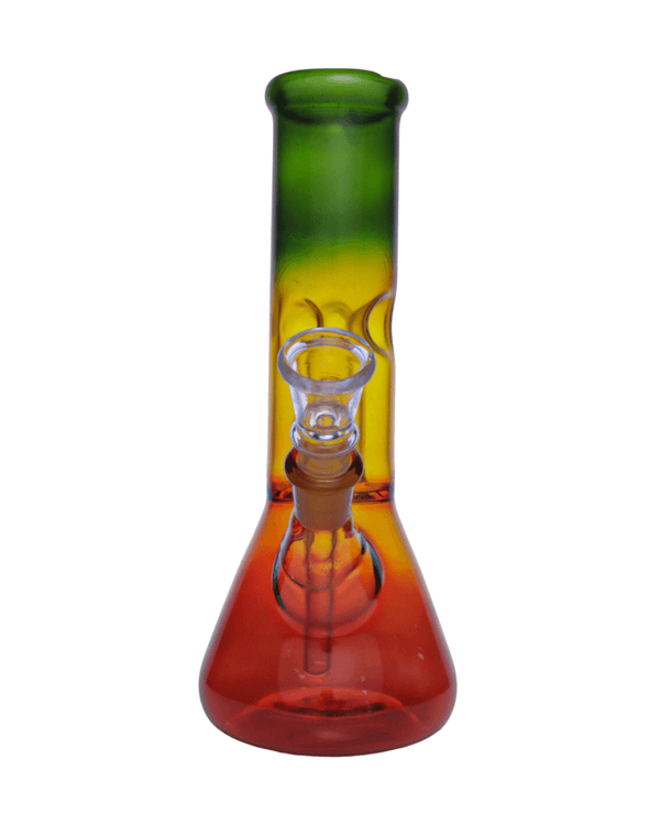 Rasta Mini Beaker Bong | World of Bongs Online Smoke Shop