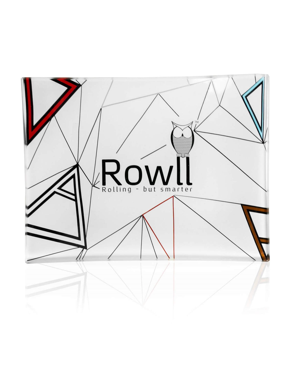 Rowll Signature Small Glass Rolling Tray Rowll