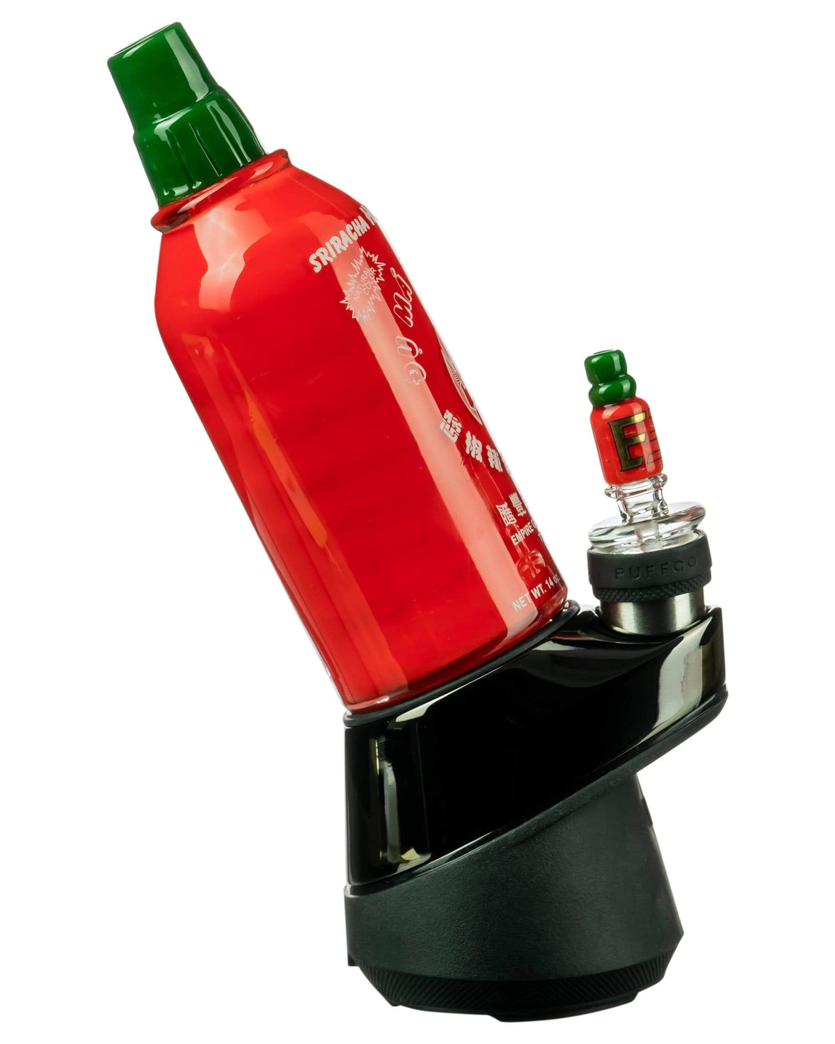 &quot;Sriracha Themed&quot; Glass Attachment for Puffco Peak