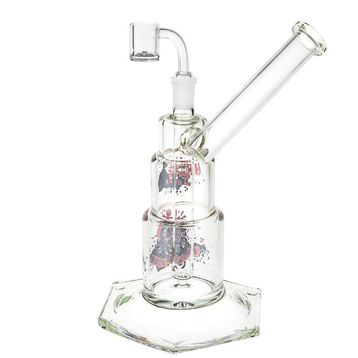 10" Guns N' Roses Glass Dab Rig from Famous Brandz - World of Bongs 10" Guns N' Roses Glass Dab Rig from Famous Brandz - World of Bongs