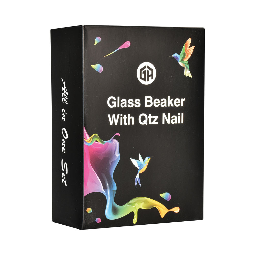 5” Glass Dab Rig with Quartz Banger WoB