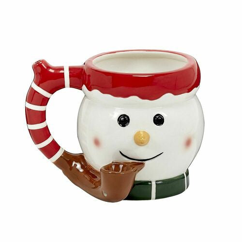 Snowman Mug Pipe Roast & Toast