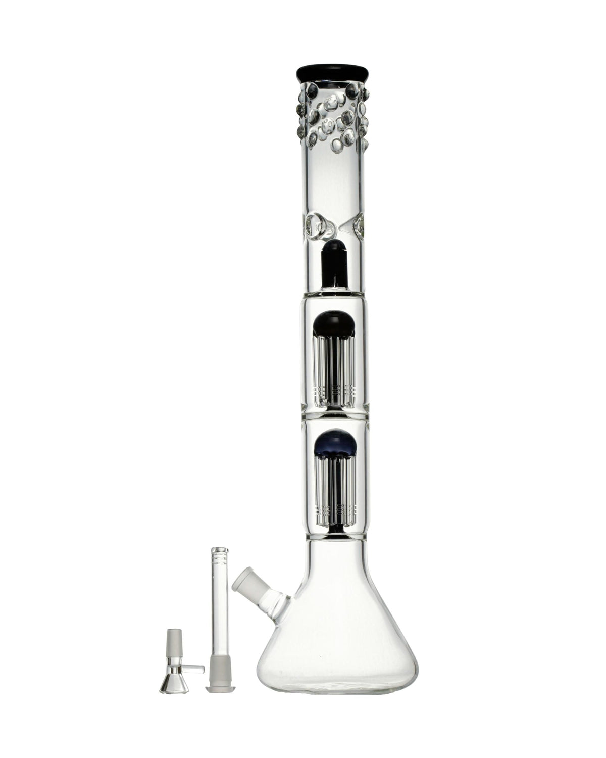 18” Double Tree Perc Spotted Bong WorldofBongs