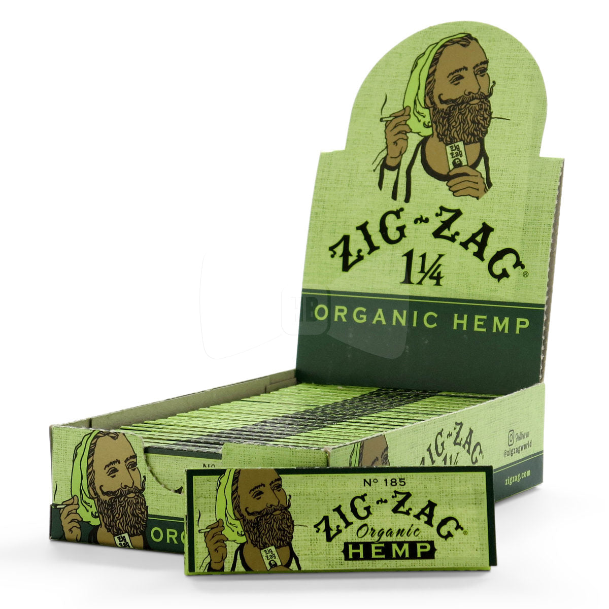Zig Zag Organic Hemp Rolling Papers (1 1/4 size) Zig Zag