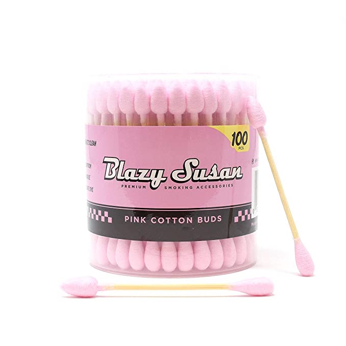 Pink cotton buds Blazy Susan