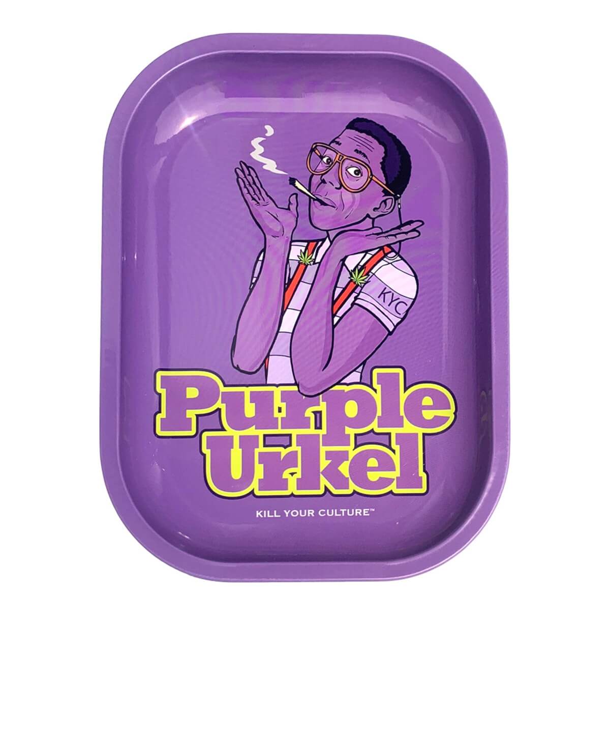 Purple Urkel Metal Tray