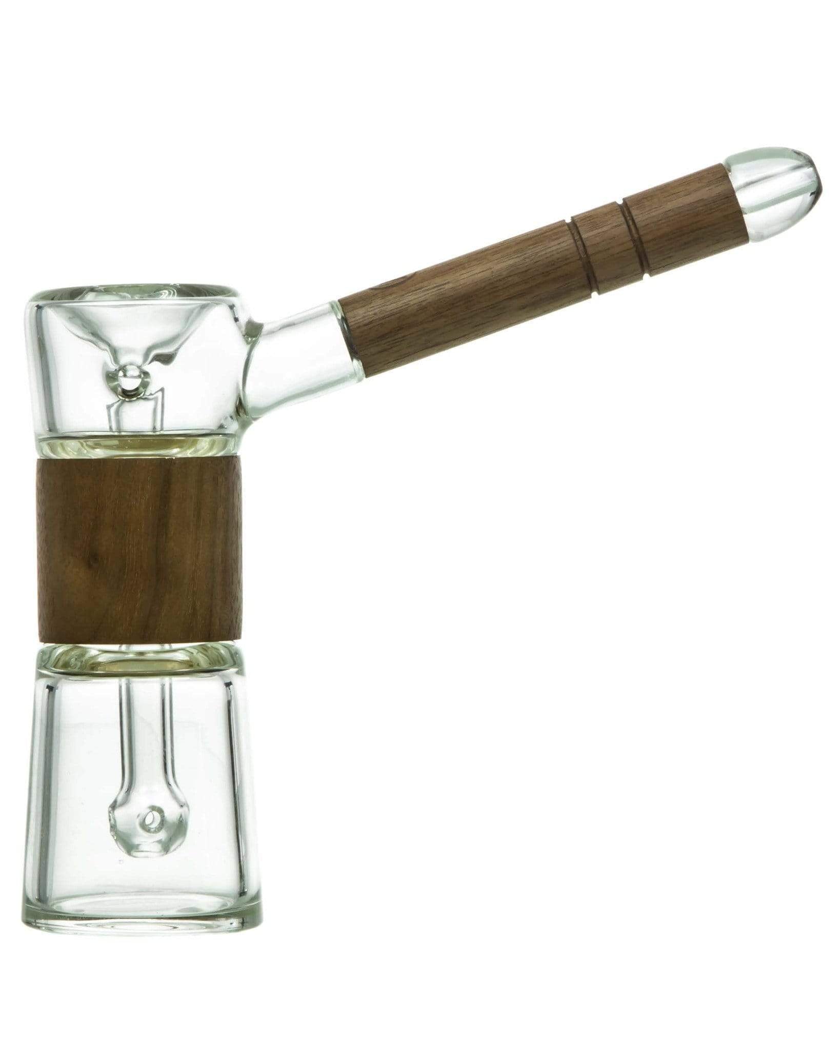 Glass Bubbler w/ Wood Accents Marley Natural