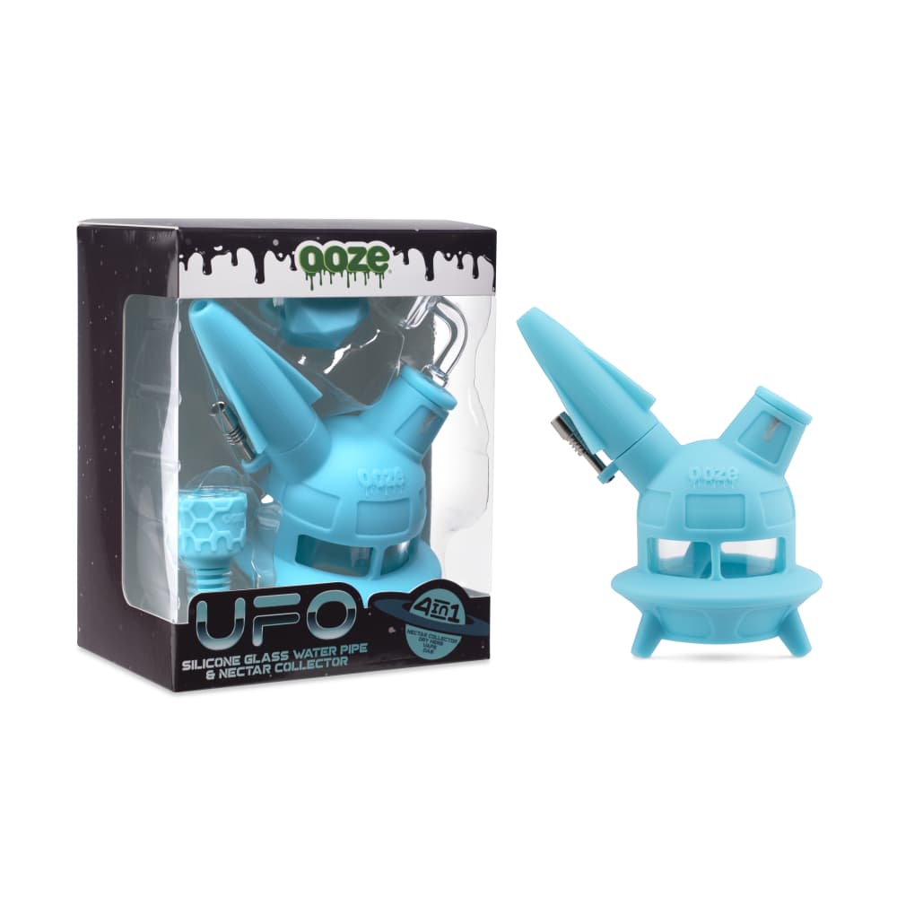 Ooze 4 in 1 UFO Silicone Water Pipe | Silicone Dab Rig - World of Bongs Ooze 4 in 1 UFO Silicone Water Pipe | Silicone Dab Rig - World of Bongs