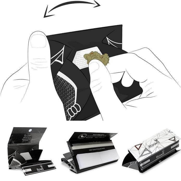 Ultimate Mini Black Rolling Box Bundle Set Accessories Kit Papers Tips Raw OCB | UK Ultimate Mini Black Rolling Box Bundle Set Accessories Kit Papers Tips Raw OCB | UK