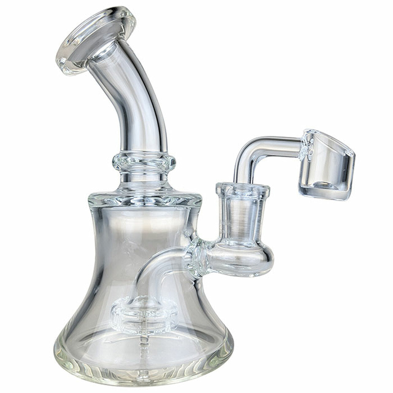 7" Bent Neck Showerhead Thick Rig WorldofBongs