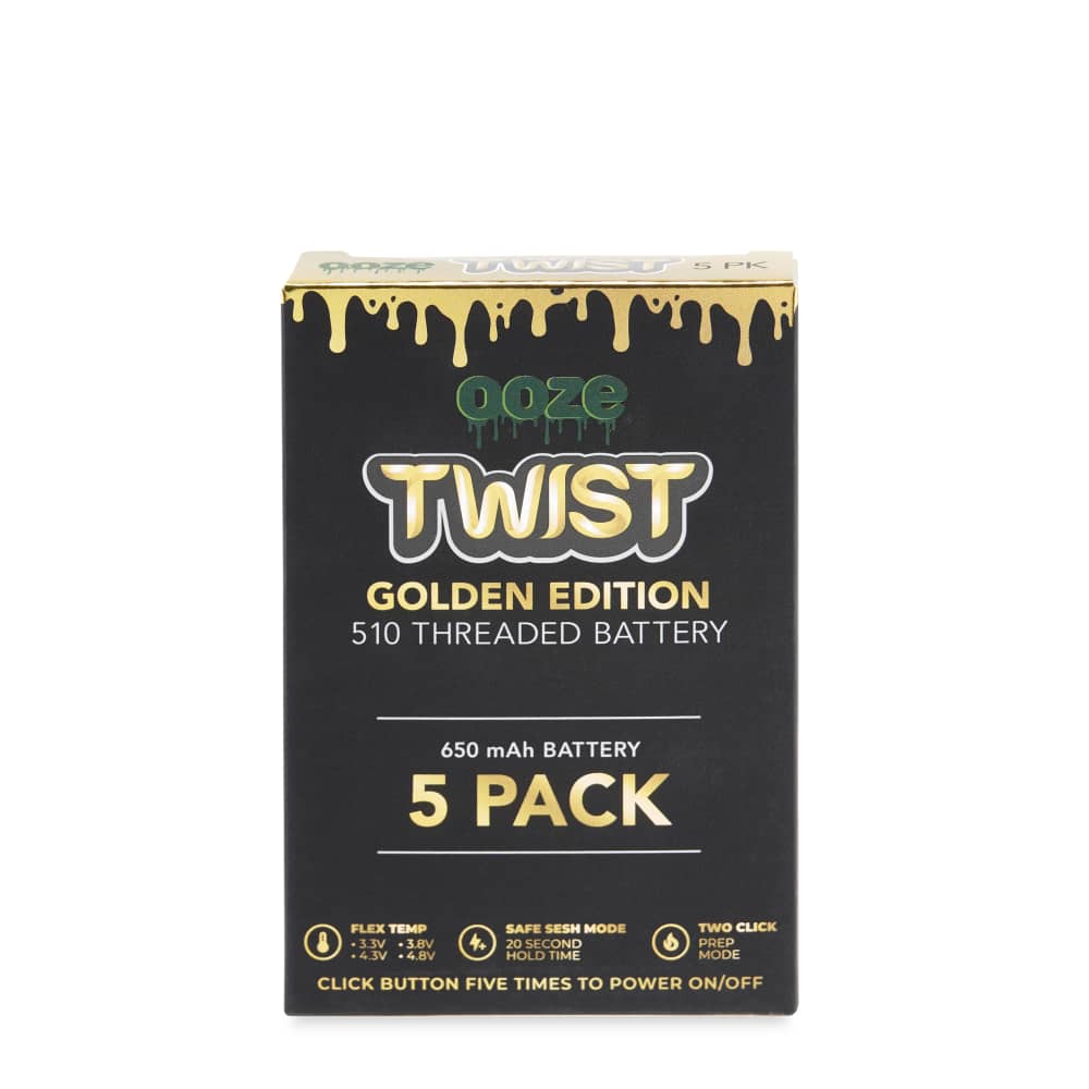 twist vape battery Ooze Twist 650 mAh Vape Battery | 5 Pack