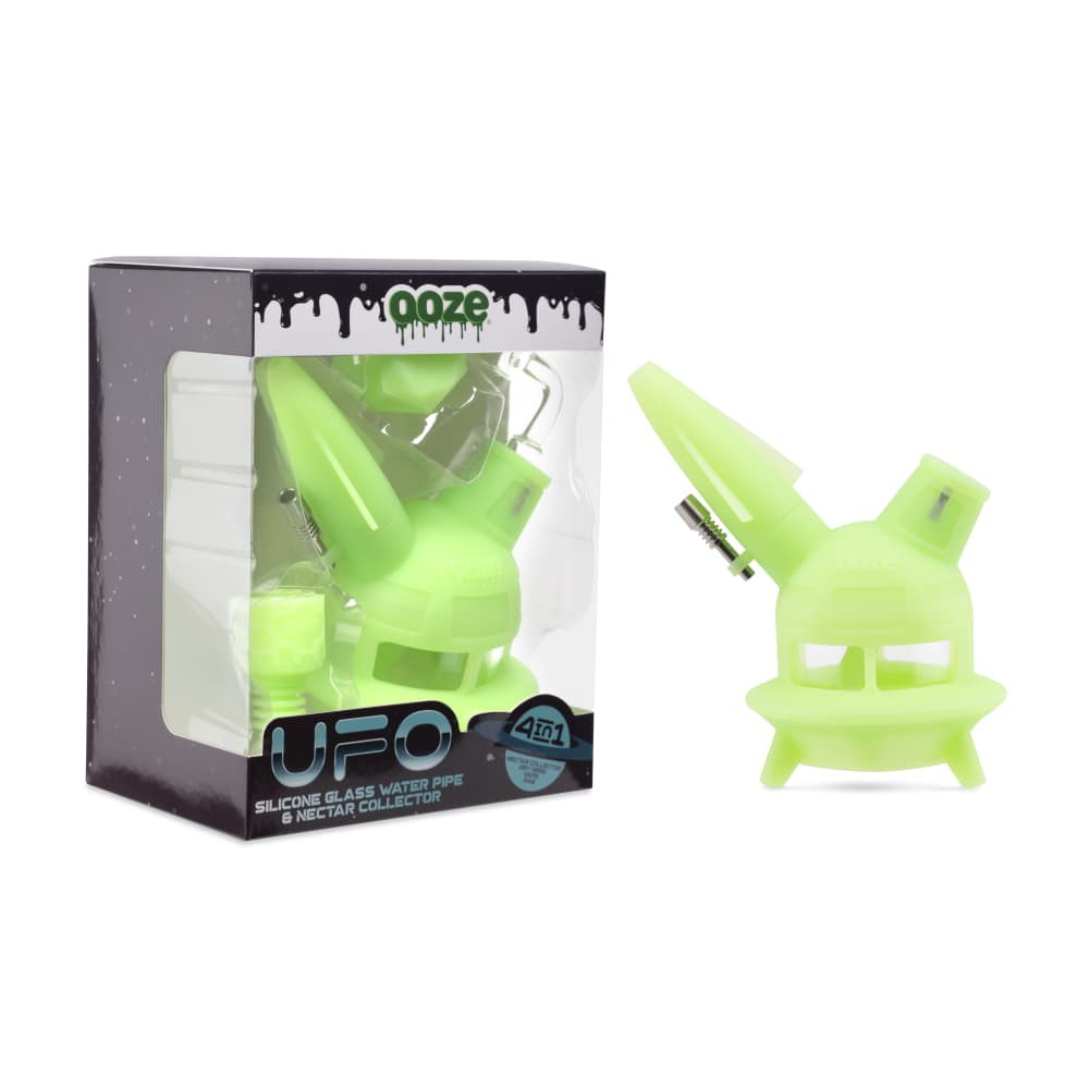 Ooze®, 4-in-1 UFO Hybrid Silicone Nectar Collector & Water Pipe